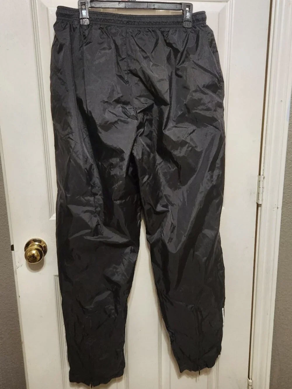 Vintage 2001 Adidas Black Wind Pants Men’s Large Mesh Lined